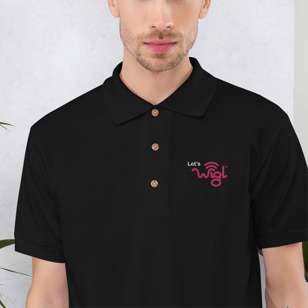 WiGL Embroidered Polo Shirt